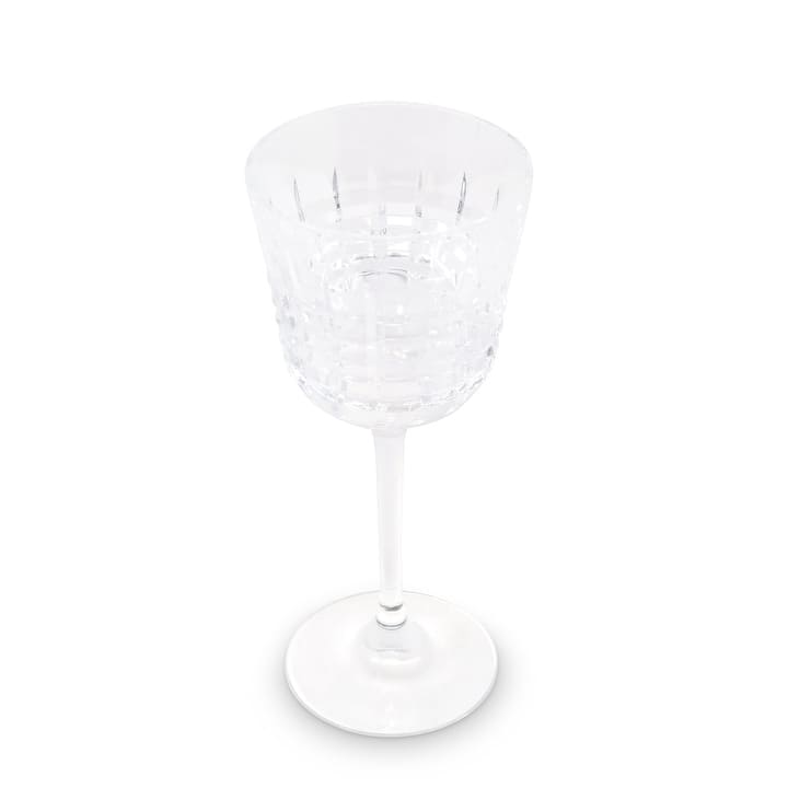 Liscio Ottico - Elegant Set of 6 Glass Glasses with Amber Shade on Bottom