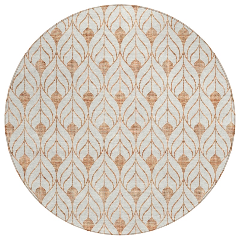 Machine Washable Indoor/ Outdoor Chantille Contempoary Geo Rug