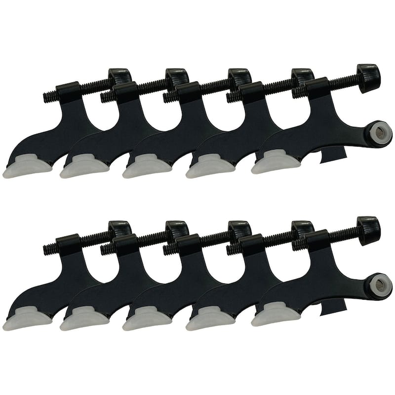 Design House 189126 11/16" Hinge Pin Door Stop - Pack of 10 - Matte Black