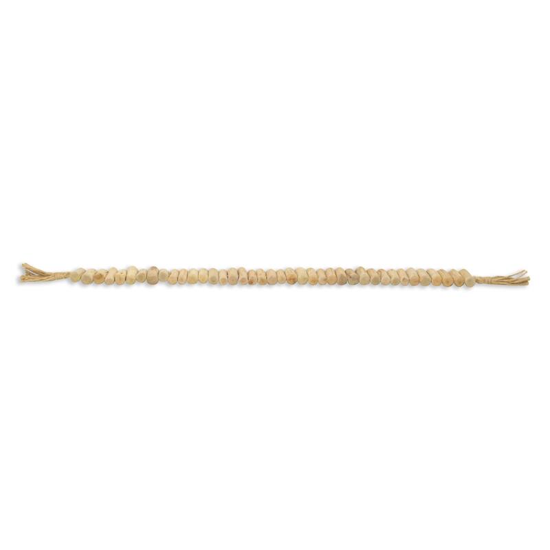 Wooden Bar Tassel Hanging Door Curtain Decoration - 40" - Brown - Small