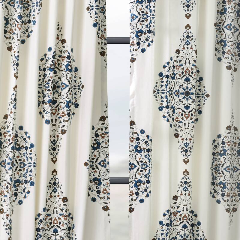 Exclusive Fabrics Kerala Printed Cotton Twill Single Curtain (1 Panel)
