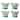 Certified International Flora Ice Cream/Dessert Bowls 5.25" x 3.5", 4 Assorted Designs, Set of 4 - 5.25"W x 3.50"H x 5.25"D