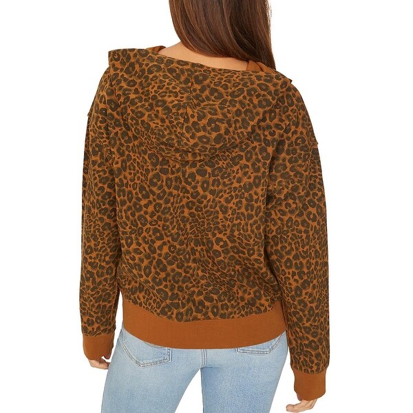 Sanctuary leopard hoodie Clearance