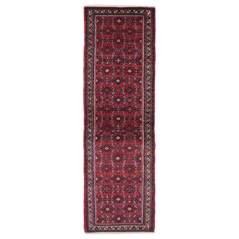 ECARPETGALLERY Hand-knotted Andelz Red Wool Rug - 2'8 x 9'2