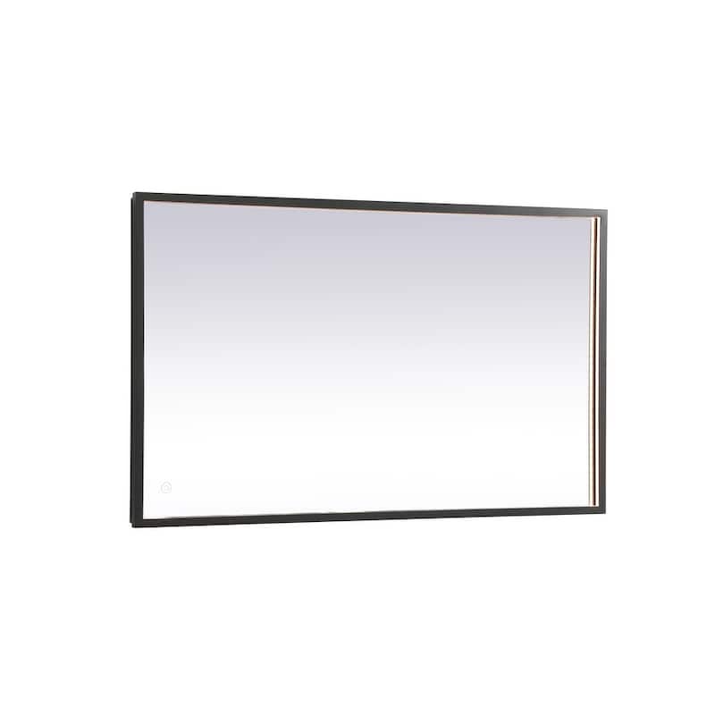 Indigo Home 24x40 inch LED mirror with adjustable color temperature - Black