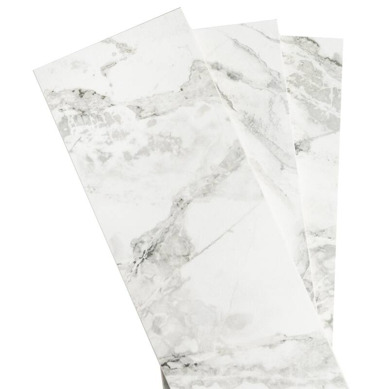 Penthouse 4x12 Polished Marble Look Porcelain Subway Tile - Floor, Wall