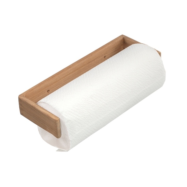 Teak Wall Mount Paper Towel Holder 12 1 4