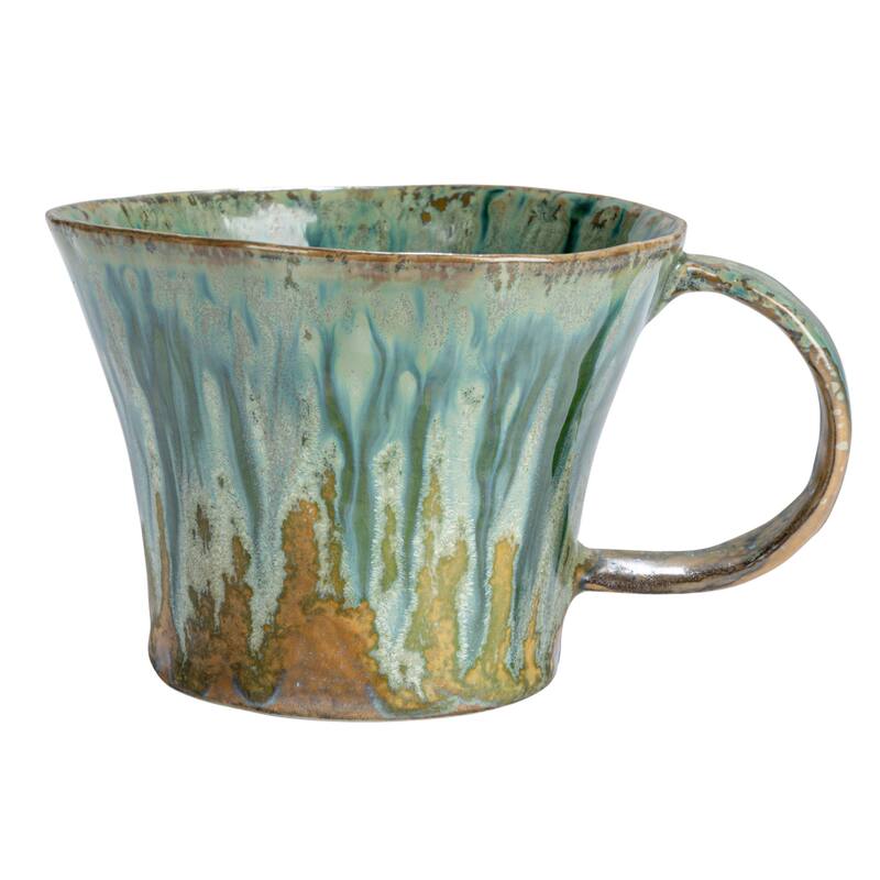 Stoneware Mug Set with Rust Finish - 5.5"L x 4.1"W x 3.1"H