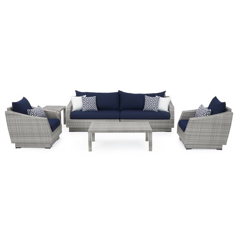 Cannes 6 Piece Sunbrella Outdoor Patio Sofa & Club Chair Set