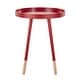 preview thumbnail 20 of 30, Marcella Paint-Dipped Round Tray-Top Side Table by iNSPIRE Q Modern