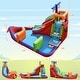 preview thumbnail 4 of 3, 6-in-1 Pirate Ship Waterslide Kid Inflatable Castle w/735W Blower - 5ft x 1.7ft x 3.5ft (L x W x H)
