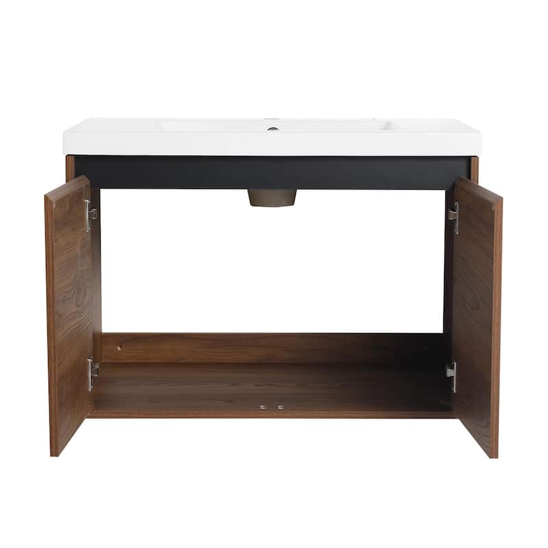 BNK 16"/20"/24"/30"/36" Single Sink Bathroom Vanity with Soft Close Door and Shelf