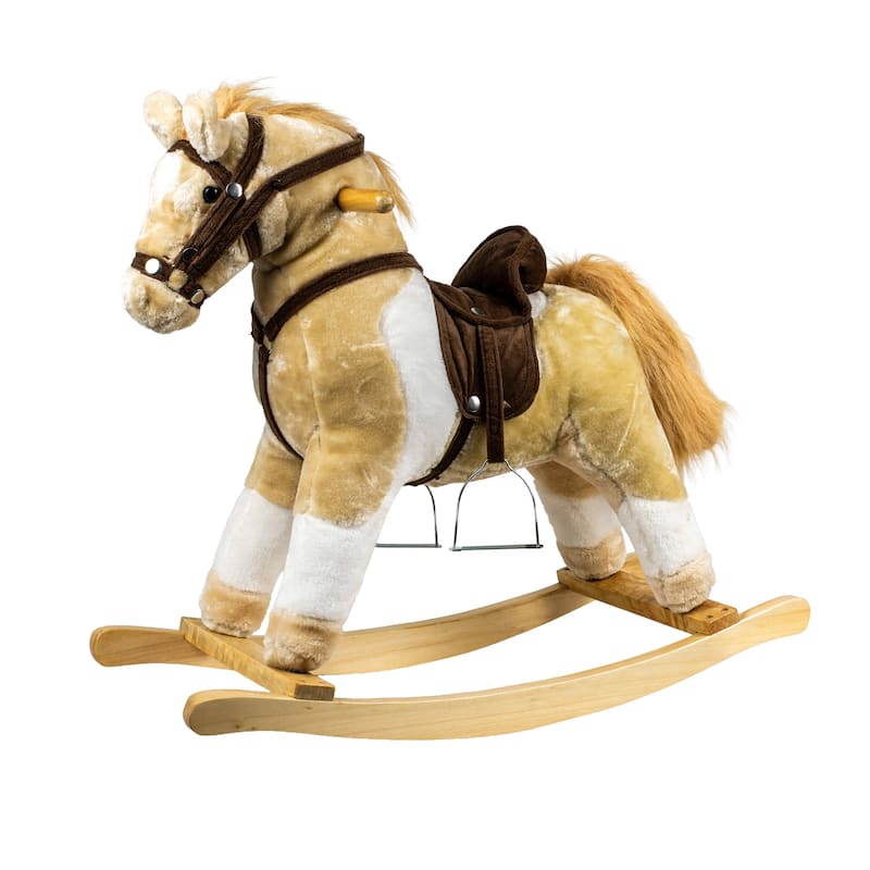 Rocking Horse Beige & White w/Sound