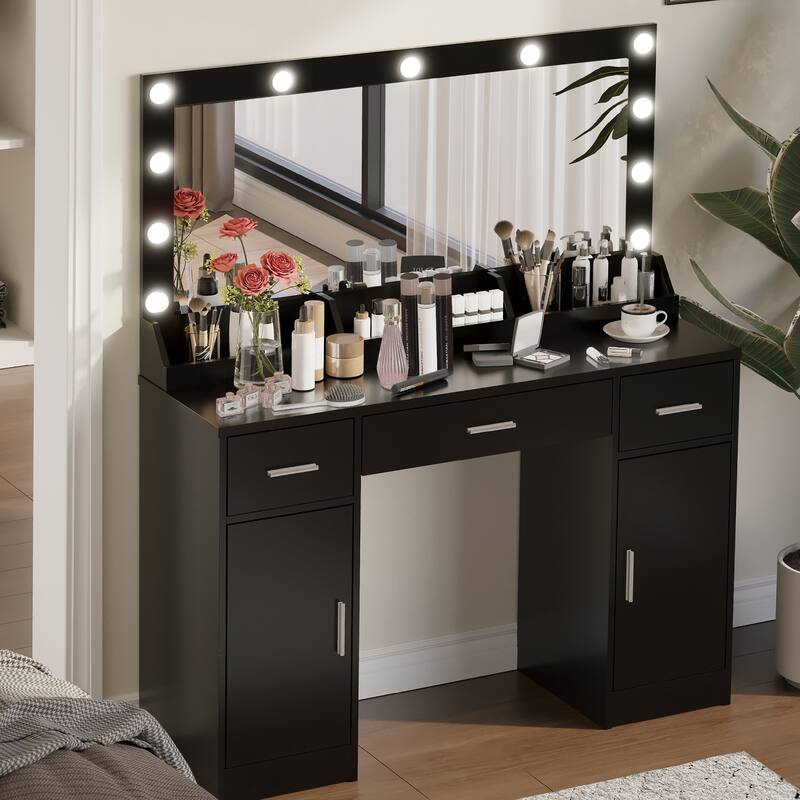 Large Makeup Mirror Makeup Vanity Table Desk for Women & Girls