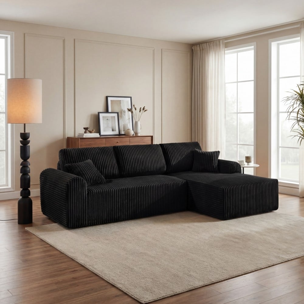 109" Cloud Sectional Sofa with Chaise, No Assembly Required