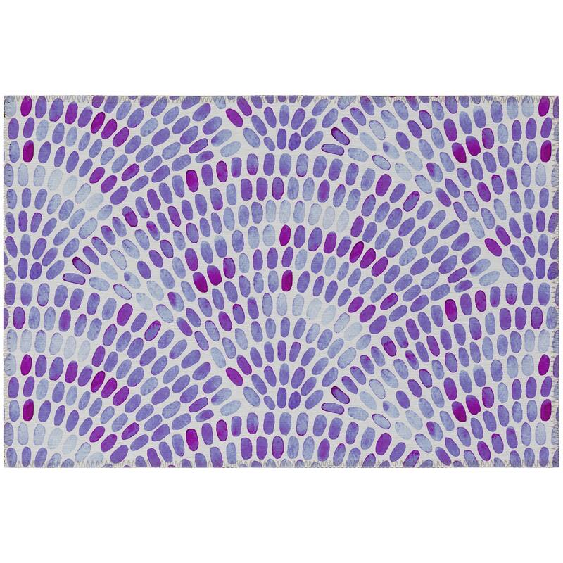 Indoor/Outdoor Surfside Modern Washable Rug - Purple - 1'8" x 2'6"