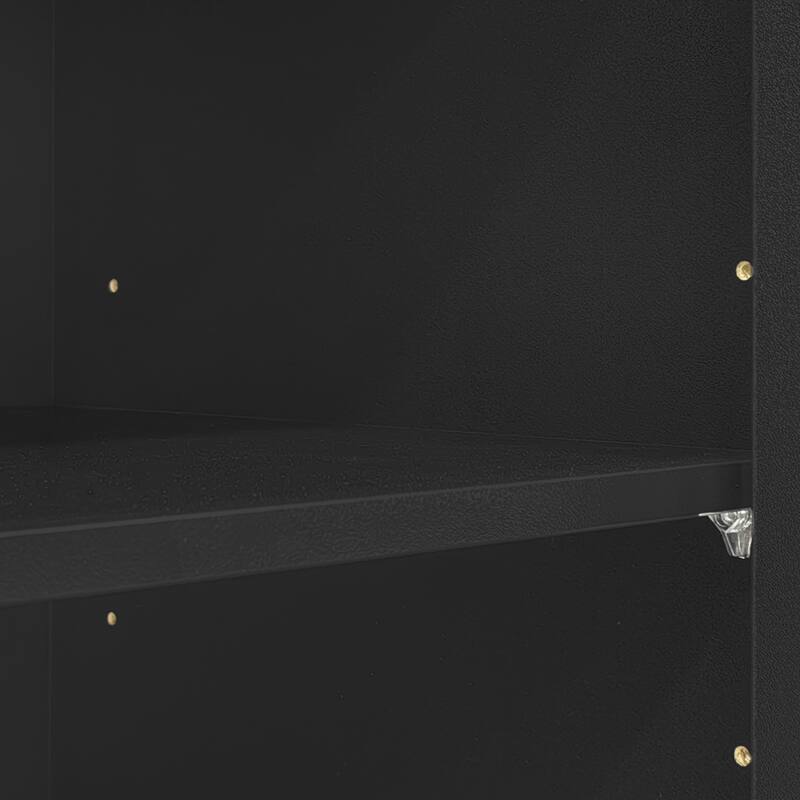 Modern 4-Piece Entertainment Center Wall Unit with Bookshelves, for TVs Up to 80" - 92.5" W × 15.7" D × 78.7" H