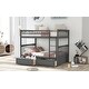 preview thumbnail 18 of 25, Versatile Usage Full over Full Bunk Bed with Drawers, Convertible Beds.Fence-shaped Guardrail Kids Bunk Convertible Bed
