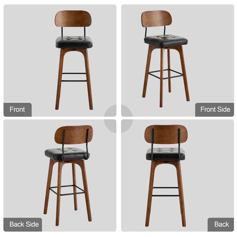 Swivel Bar Stool Set of 2/3/4 with Back Support