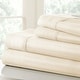 preview thumbnail 2 of 17, Simply Soft 4-piece Deep Pocket Striped Embossed Bed Sheet Set California King - Cream