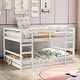 preview thumbnail 34 of 34, Multi-Functional Bunk Bed with 2 Built-in Ladder, Solid Wood Bed Frame, Low Bunk Beds with Safety Guardrail for Kids Boys Girls