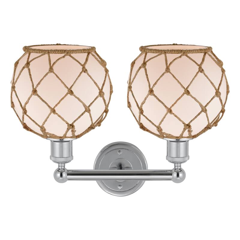 Innovations Lighting Endless Possibilities Edison - Farmhouse Rope - 2 Light 17" Bath Vanity Light