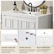 preview thumbnail 81 of 161, GDFStudio - Elysia Wood Bathroom Vanity with Ceramic Sink & Storage Cabinet Organizer