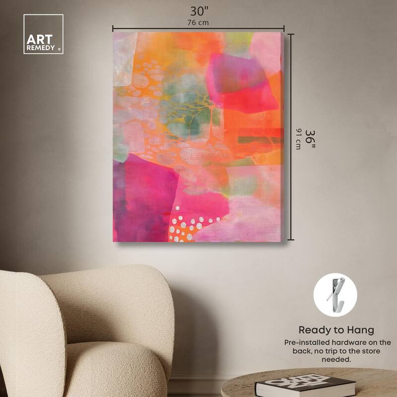 Garnet Gleam II Canvas by Art Remedy, Gallery Wrapped