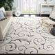preview thumbnail 9 of 111, SAFAVIEH Florida Shag Shahin Scroll 1.2-inch Thick Textured Rug