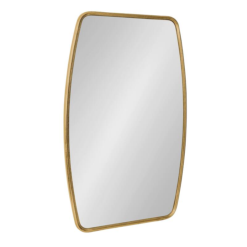 Kate and Laurel Caskill Barrel-shaped Framed Wall Mirror - 20x32 - Gold