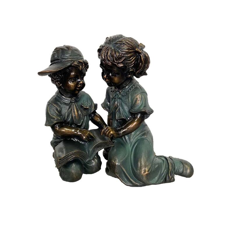 12" Boy and Girl Reading