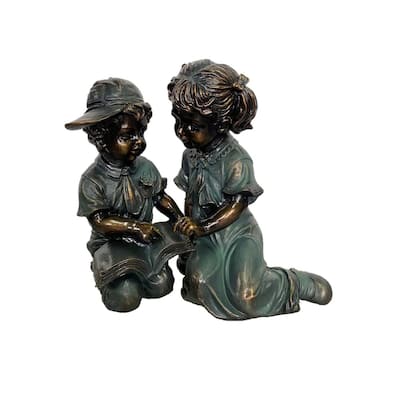 12" Boy and Girl Reading