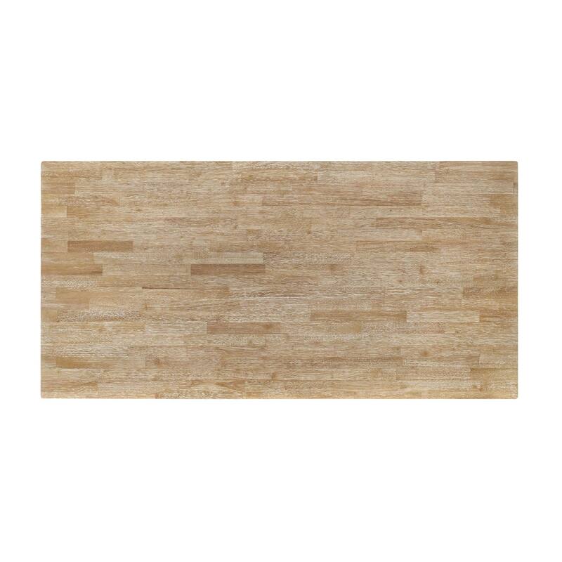 Prager Brown and White Rectangular Counter Height Dining Table