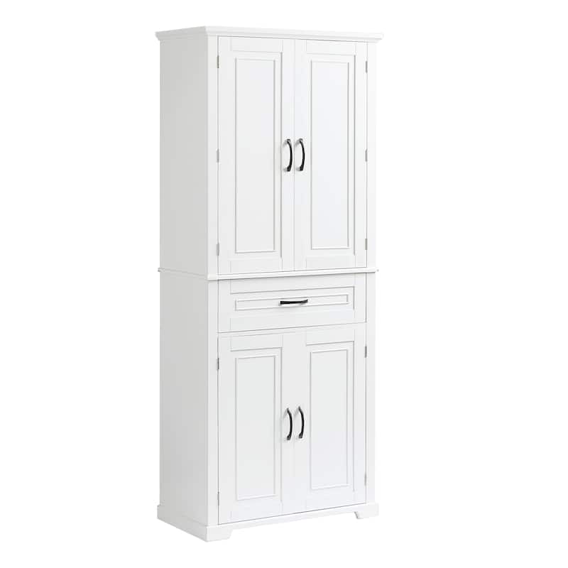 Roomfitters Bathroom Storage Cabinet with Doors and Drawer Adjustable Shelf and Organized Storage System
