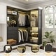 preview thumbnail 19 of 19, Cimly Set of 2 Corner Closet System with Drawers, Closet Organizer with Hanging Rods and Storage Shelves