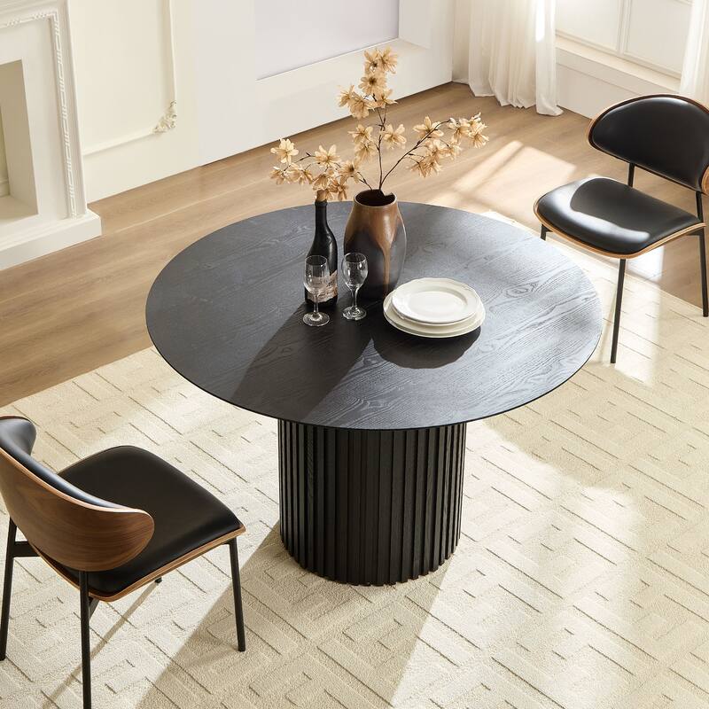 46.45" Modern MDF Round Dinner Tables for Dining Room