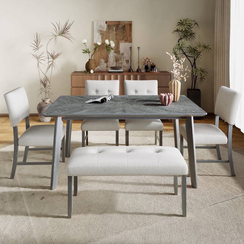 Upholstered Tufted Bench, Modern Bedroom Benches Upholstered Dining Benches, Fabric End of Bed Bench