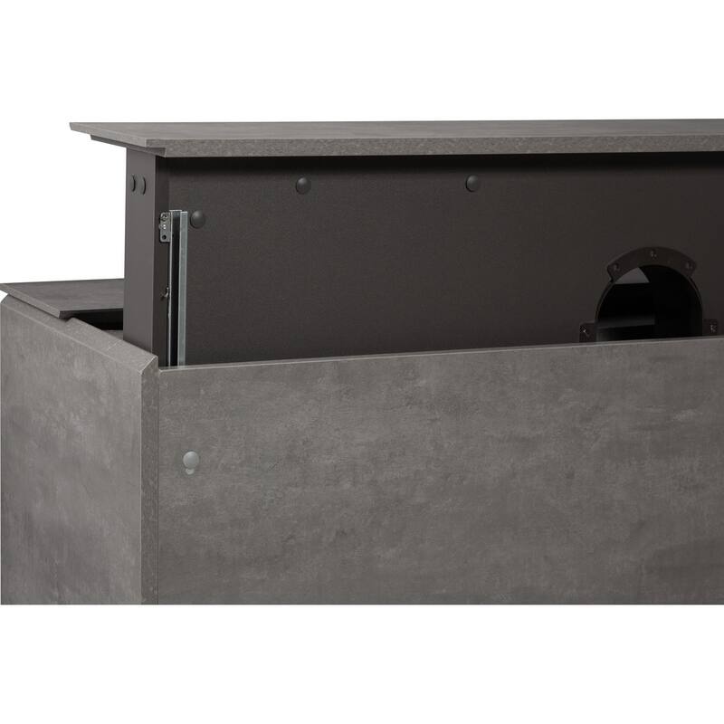 24/30/36/48/60 inch Melamine Floating Bathroom Vanity with Sink and Black Quartz Sand Top Basin and Soft Close Drawers