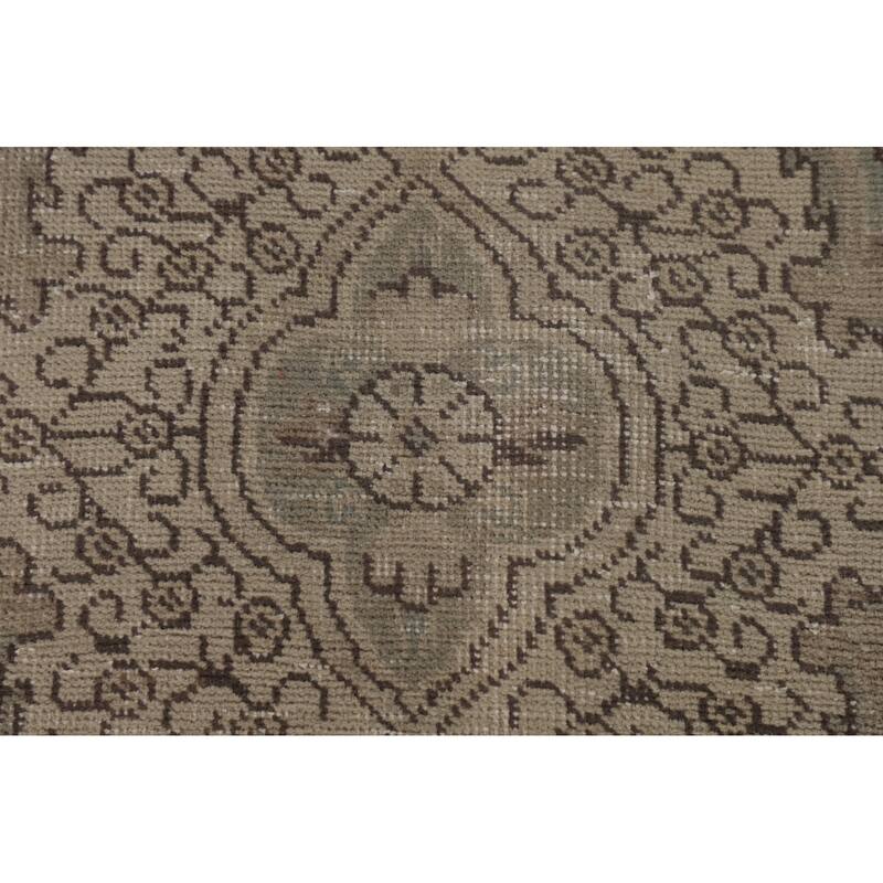 Distressed Tabriz Persian Area Rug Handmade Wool Carpet - 7'9"x 11'3"