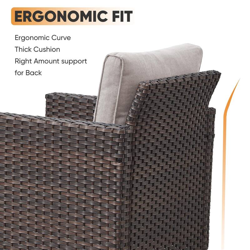 5 Piece Patio Sofa Chair Furniture Set