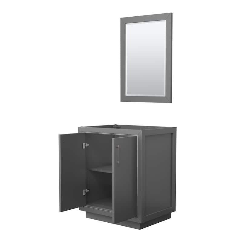 Icon Single Bathroom Vanity Cabinet, 24-Inch Mirror