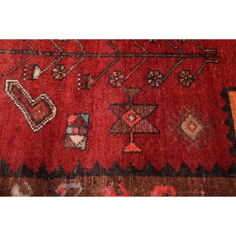 ECARPETGALLERY Hand-knotted Konya Anatolian Dark Red Wool Rug - 4'9 x 10'3