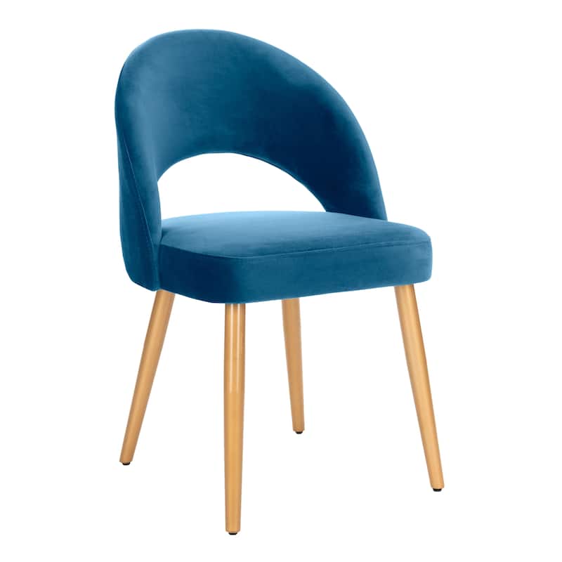 SAFAVIEH Reva Retro Dusty Rose/ Gold Chair (Set of 2) - 21.3" x 24.3" x 31.8" - 21Wx24Dx32H