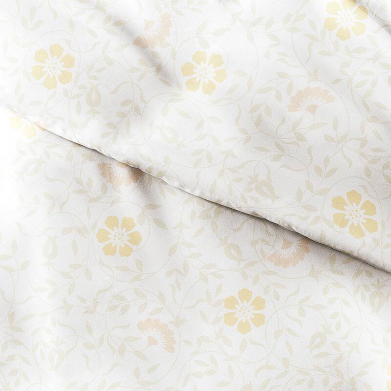 Becky Cameron 3 Piece Spring Vines Print Duvet Cover Set