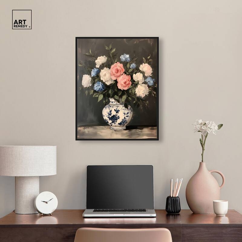 Classic Bouquet Canvas by Art Remedy