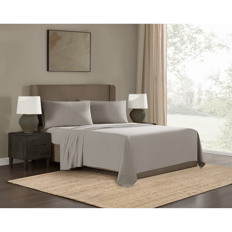 Frye Dusted Denim Cotton Blend Sheet Set