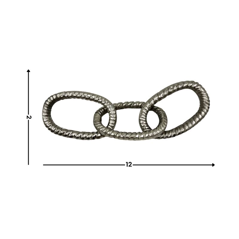 Decorative Handmade Aluminum Modern Chain Sculpture