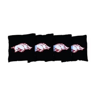 Arkansas Razorbacks Black Cornhole Bags