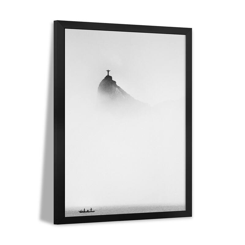 Cristo In The Mist Premium Framed Poster by Trevor Cole