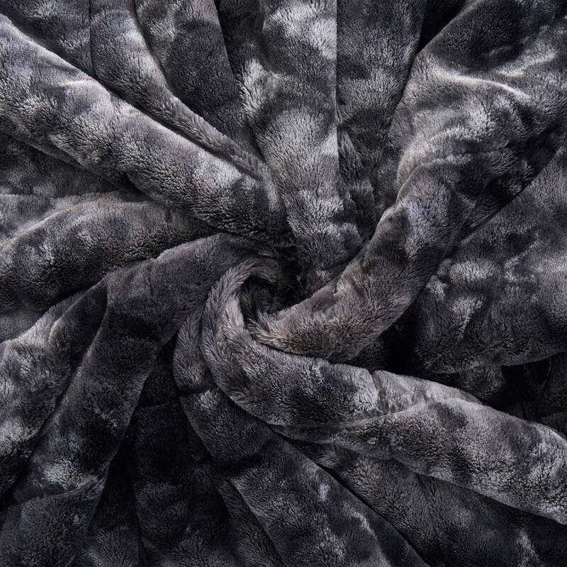 Dual-Side Fluffy Soft Comforter Set, Winter Plush Fuzzy Bedding Set